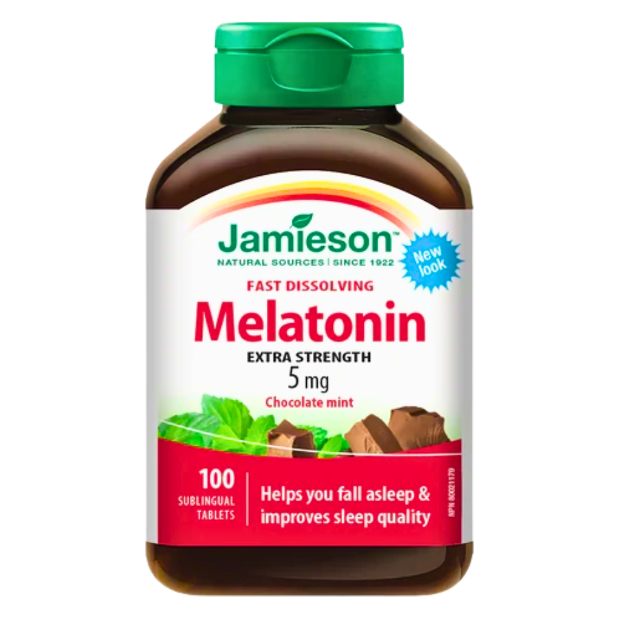 Melatonin 5 mg Sublingual Choc Mint 100 Tablets