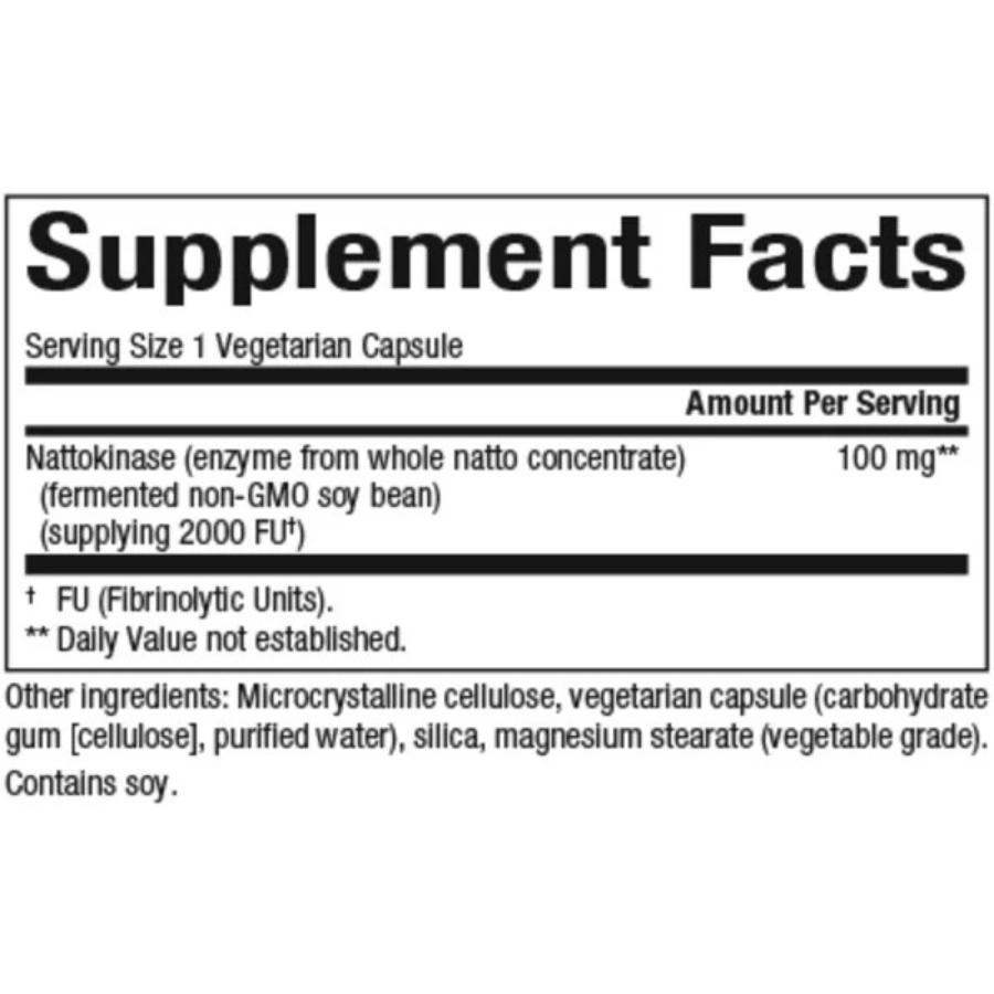 Nattokinase 100mg 60 Veggie Capsules