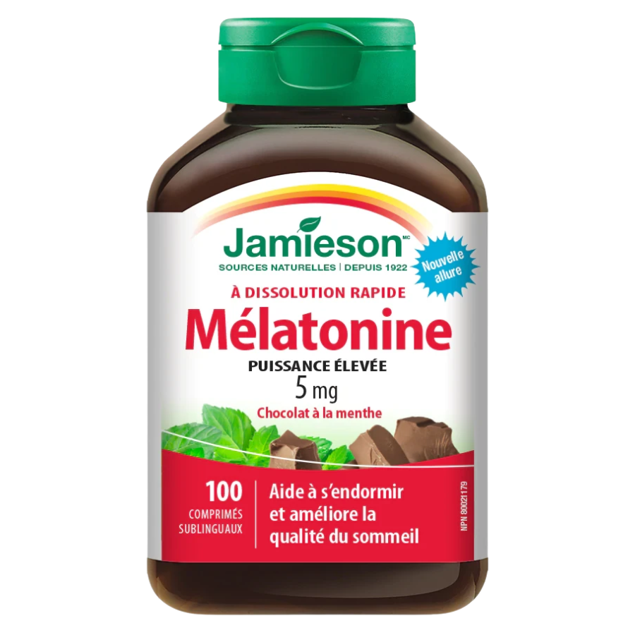 Melatonin 5 mg Sublingual Choc Mint 100 Tablets