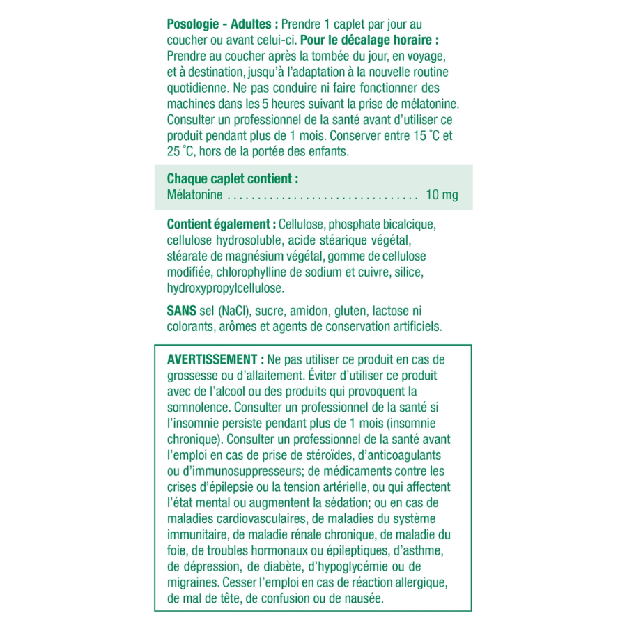 Melatonin 10 mg Dual Action Timed Release 60 Caplets