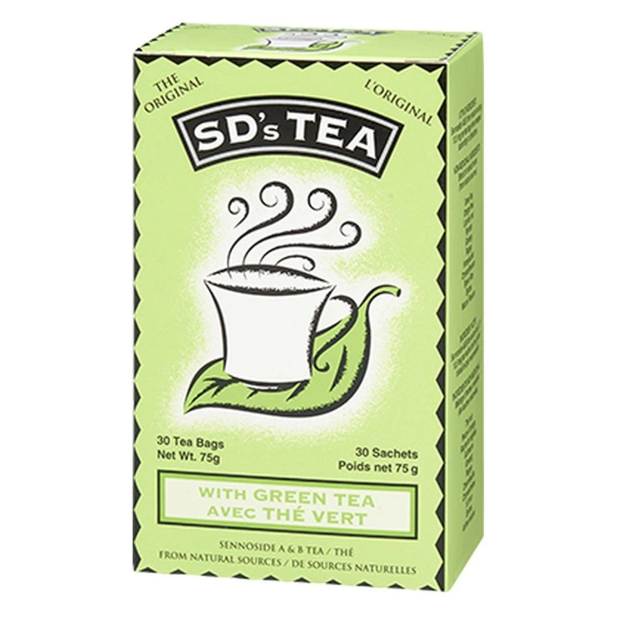 SD's Tea® With Green Tea 30 Tea Bags