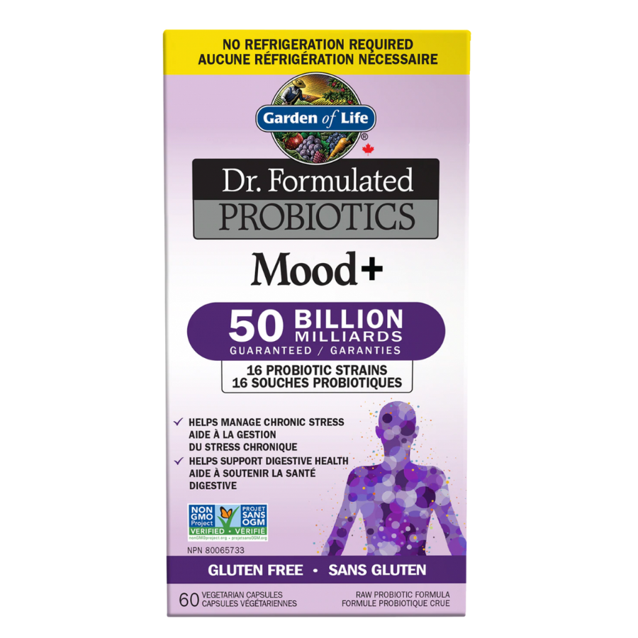 Dr. Formulated Probiotics Mood+ 50 Billion Shelf Stable 60 Vegi Capsules
