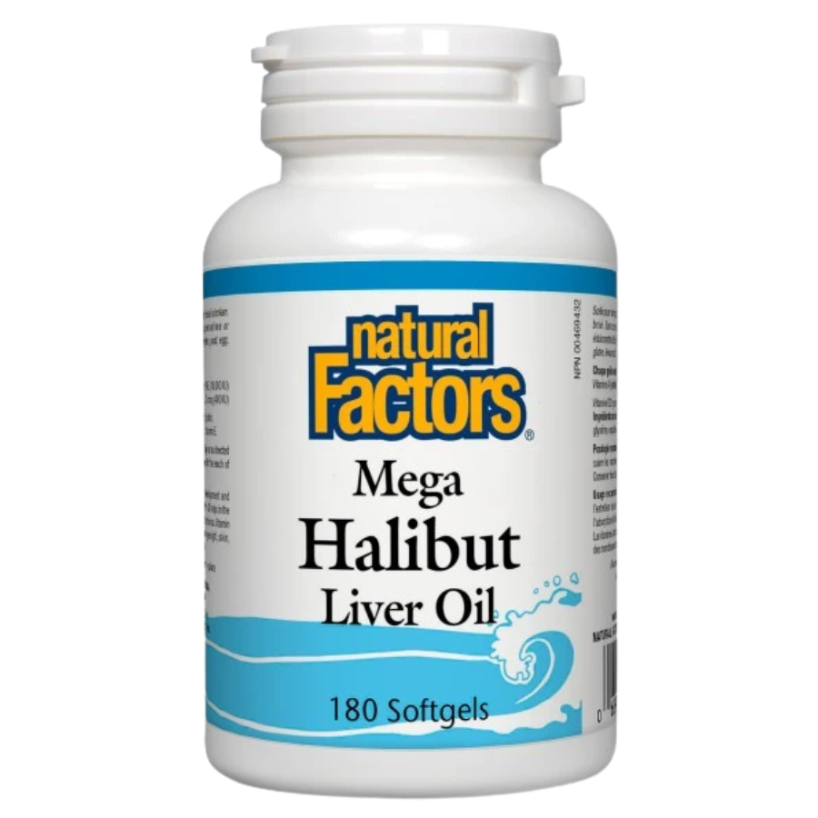 Mega Halibut Liver Oil, 180 Softgels