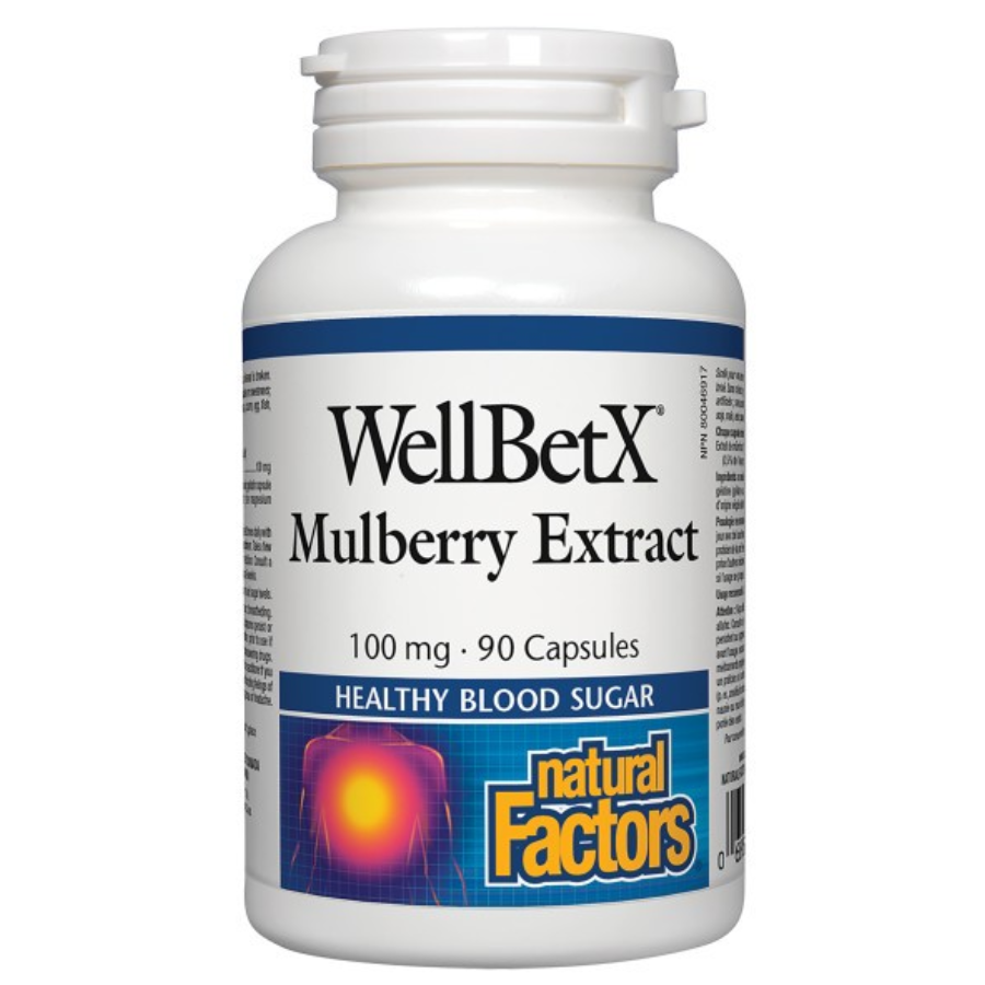 WellBetX Mulberry Extract 100 mg, 90 Capsules