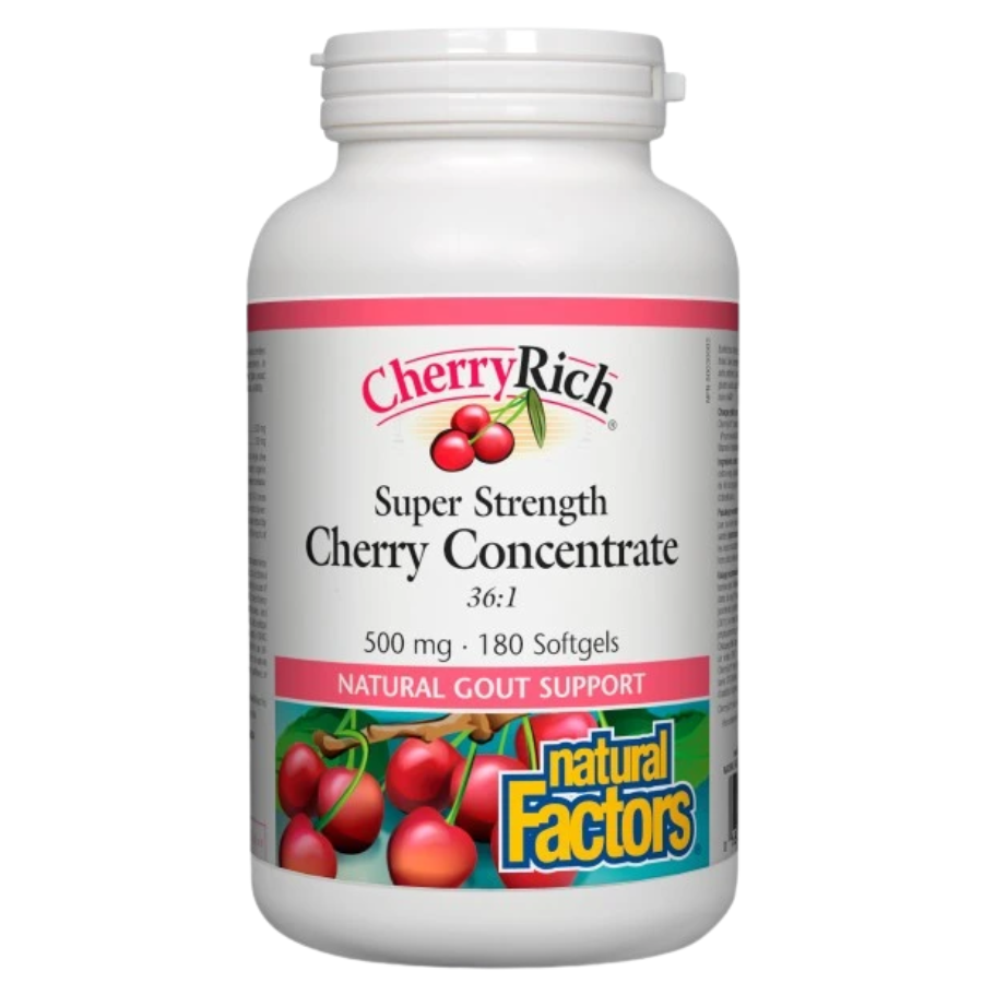 CherryRich Super Strength Cherry Concentrate 500 mg, 180 Softgels