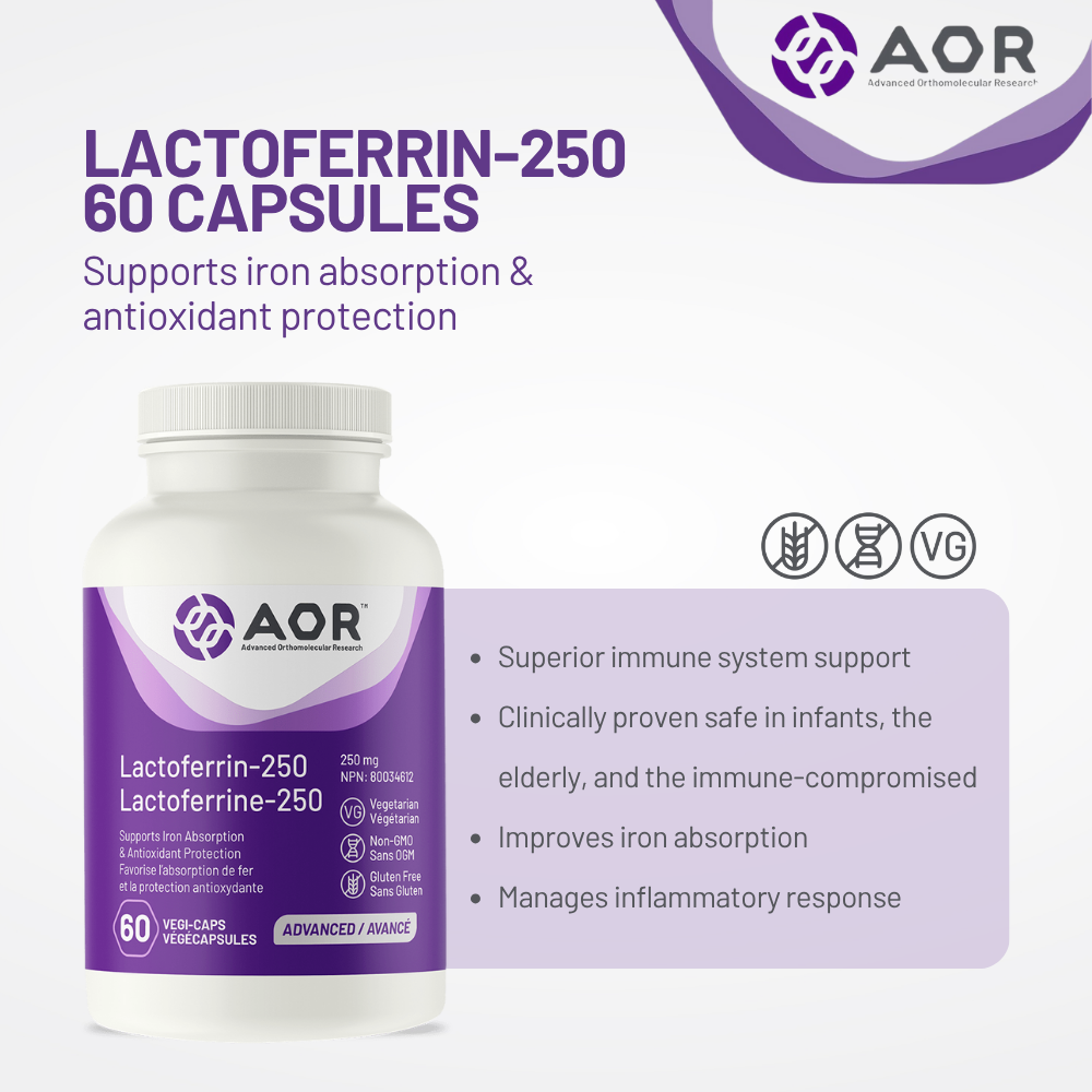 Lactoferrin-250, 60 Capsules