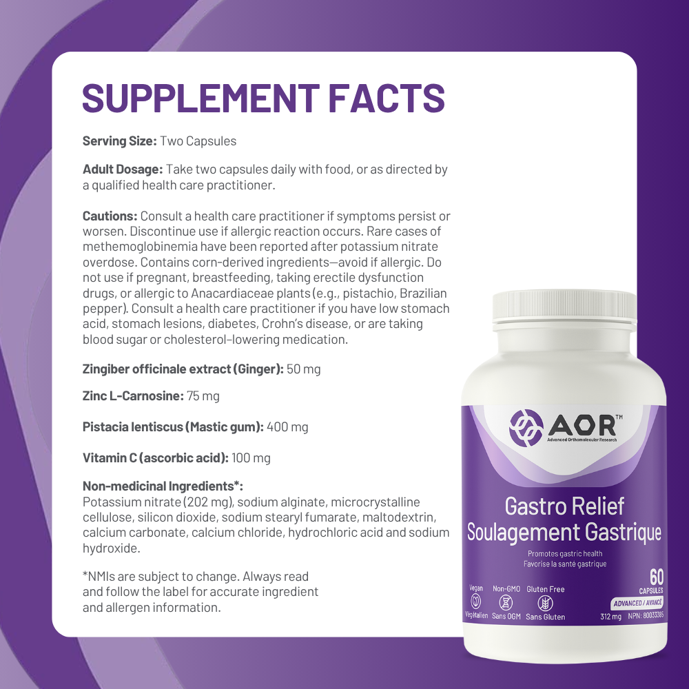 Gastro Relief, 60 Capsules