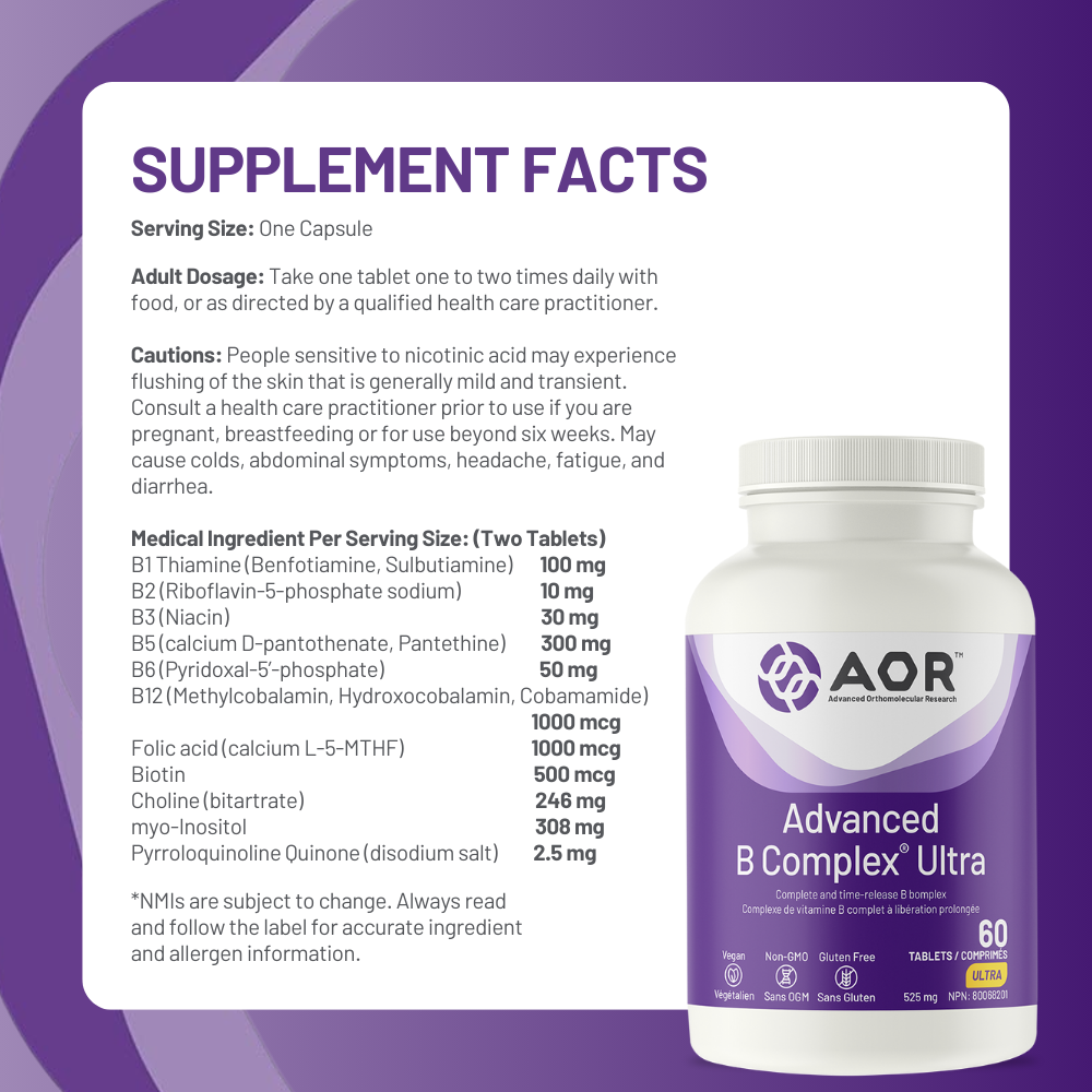 Advanced B Complex Ultra, 60 Tablets