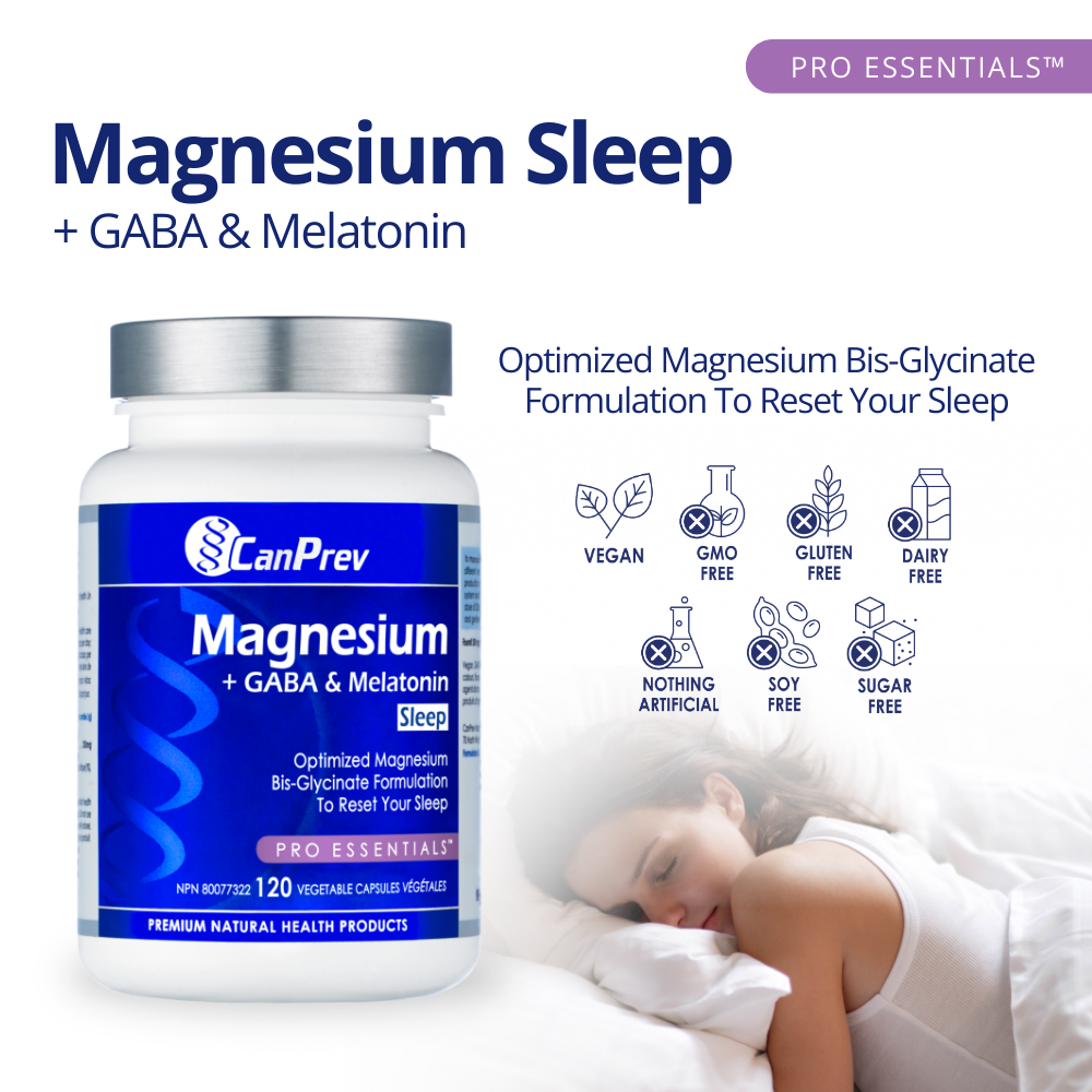 Magnesium Sleep + GABA & Melatonin 120 Veggie Caps