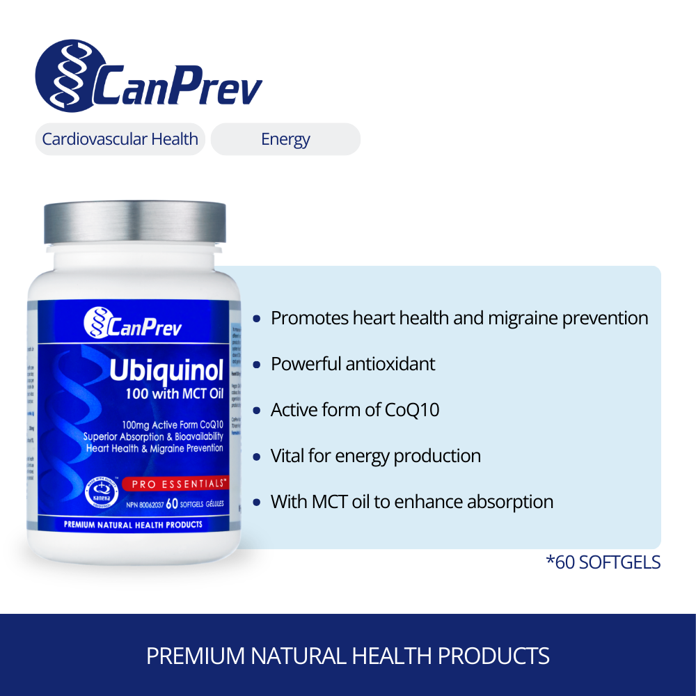 Ubiquinol 100 with MCT Oil 60 Softgels