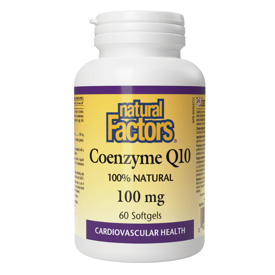 Coenzyme Q10 100% Natural 100 mg, 60 Softgels