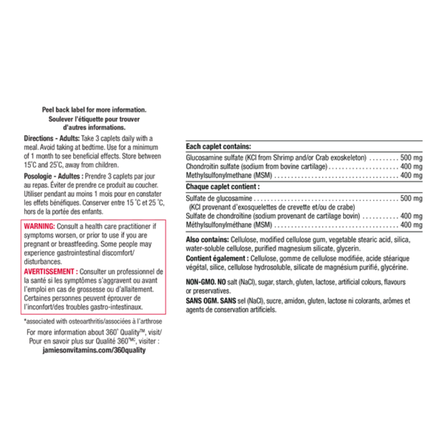 Glucosamine Chondroitin MSM 1,300 mg 120 Caps