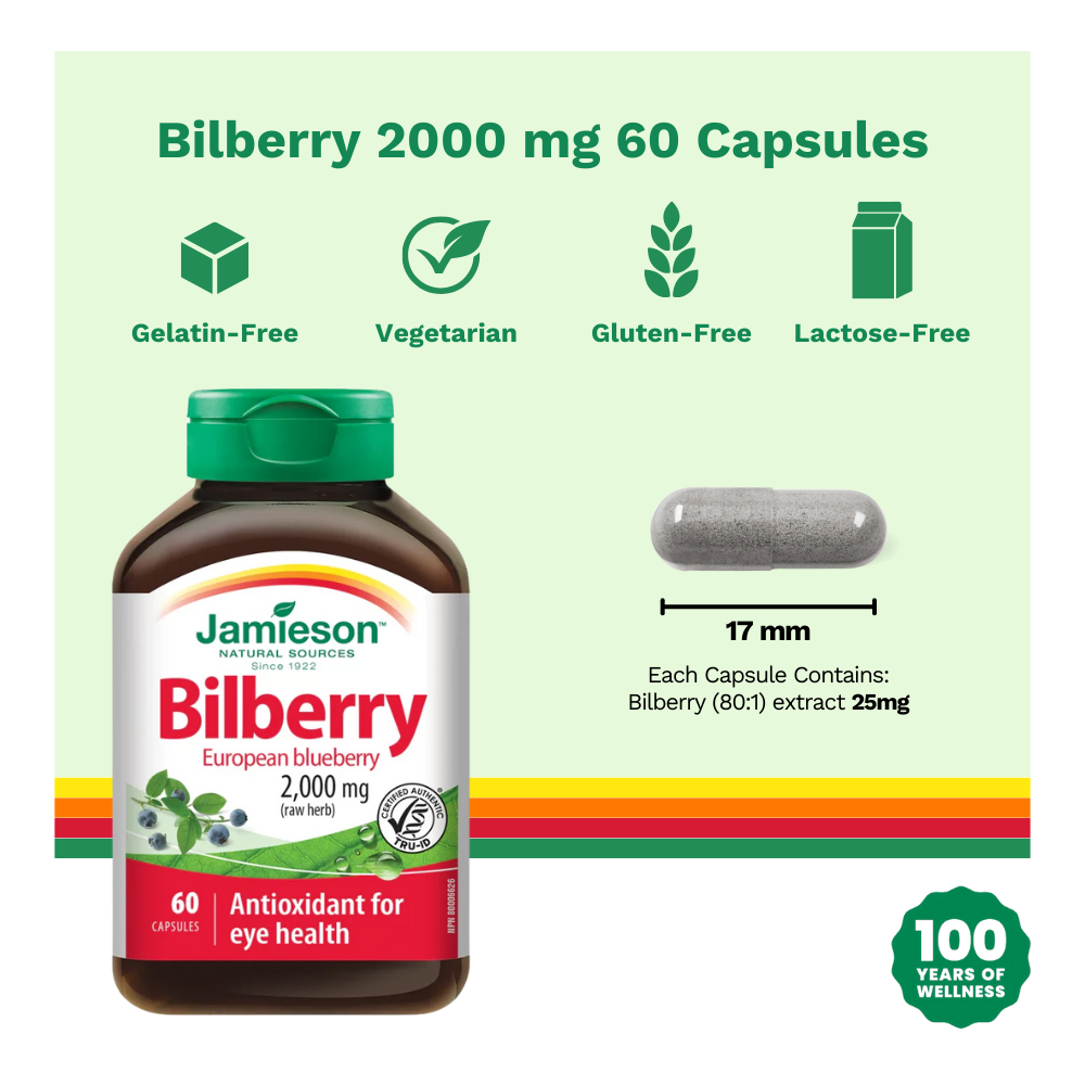 Bilberry 2000 mg 60 Capsules