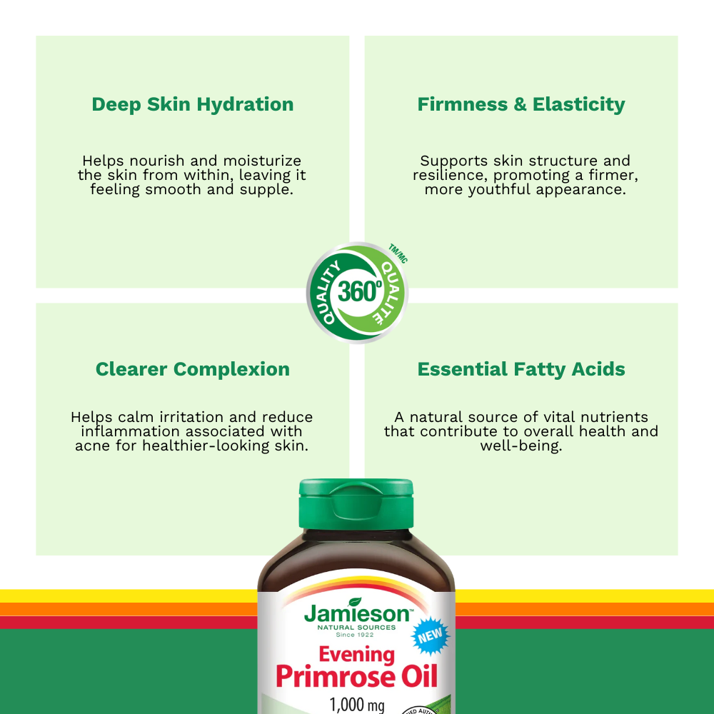 Evening Primrose Oil 1,000 mg 85 Softgels