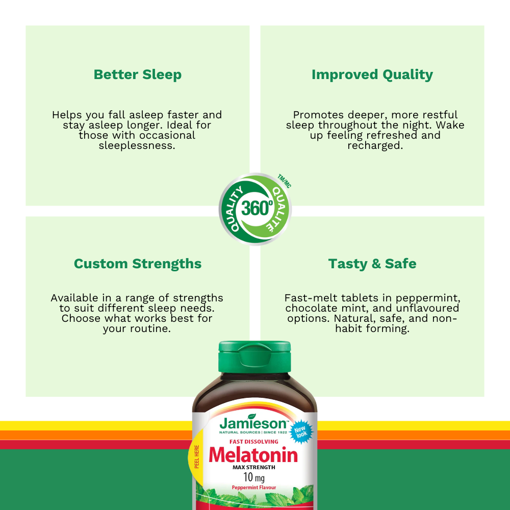 Melatonin 10 mg Sublingual Mint 60 Tablets