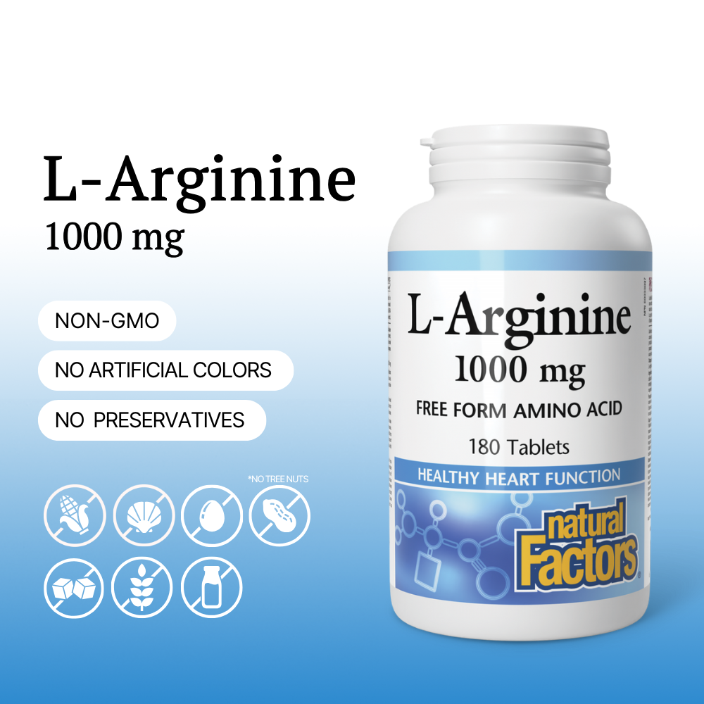 L-Arginine 1000 mg 180 Tablets