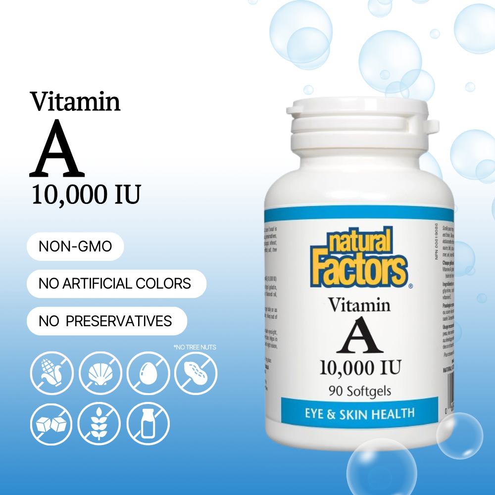 Vitamin A 10000 IU, 90 Softgels