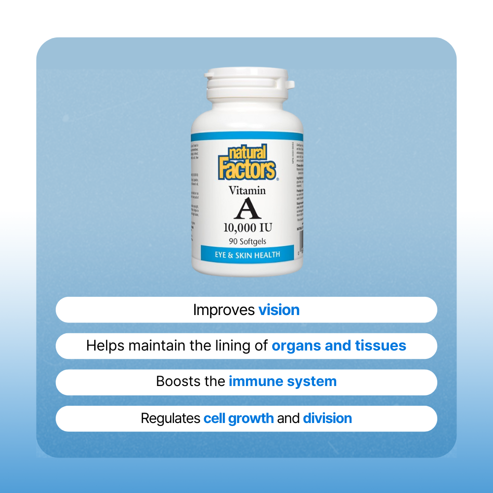 Vitamin A 10000 IU, 90 Softgels