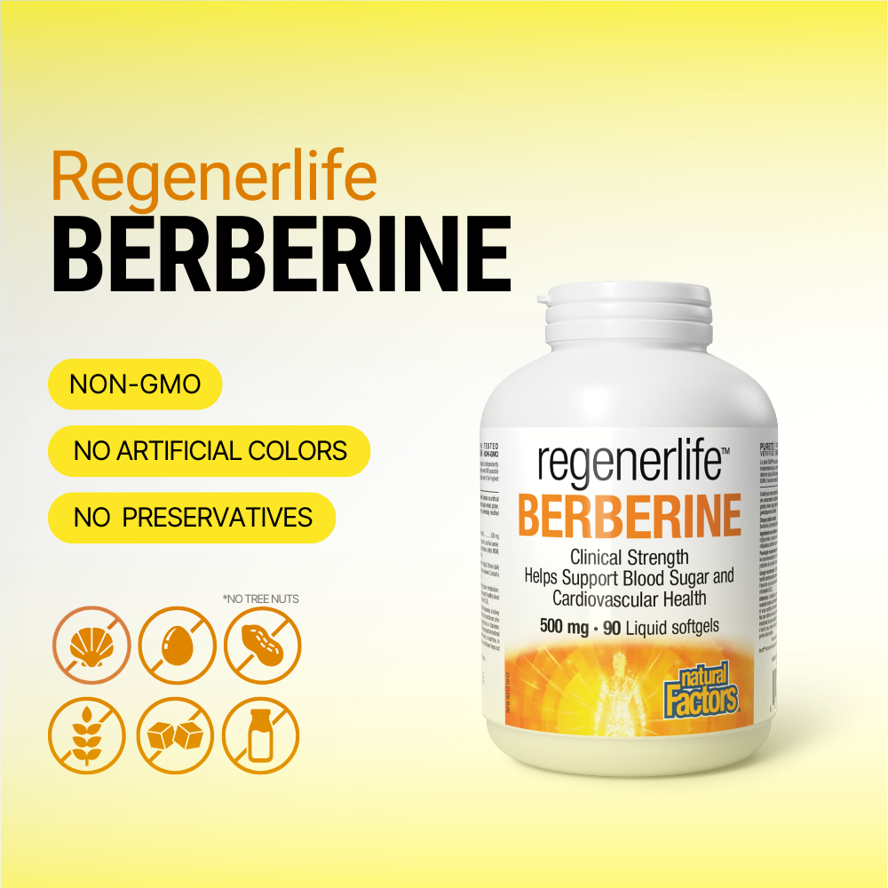 Regenerlife Berberine 500 mg 90 Liquid Softgels