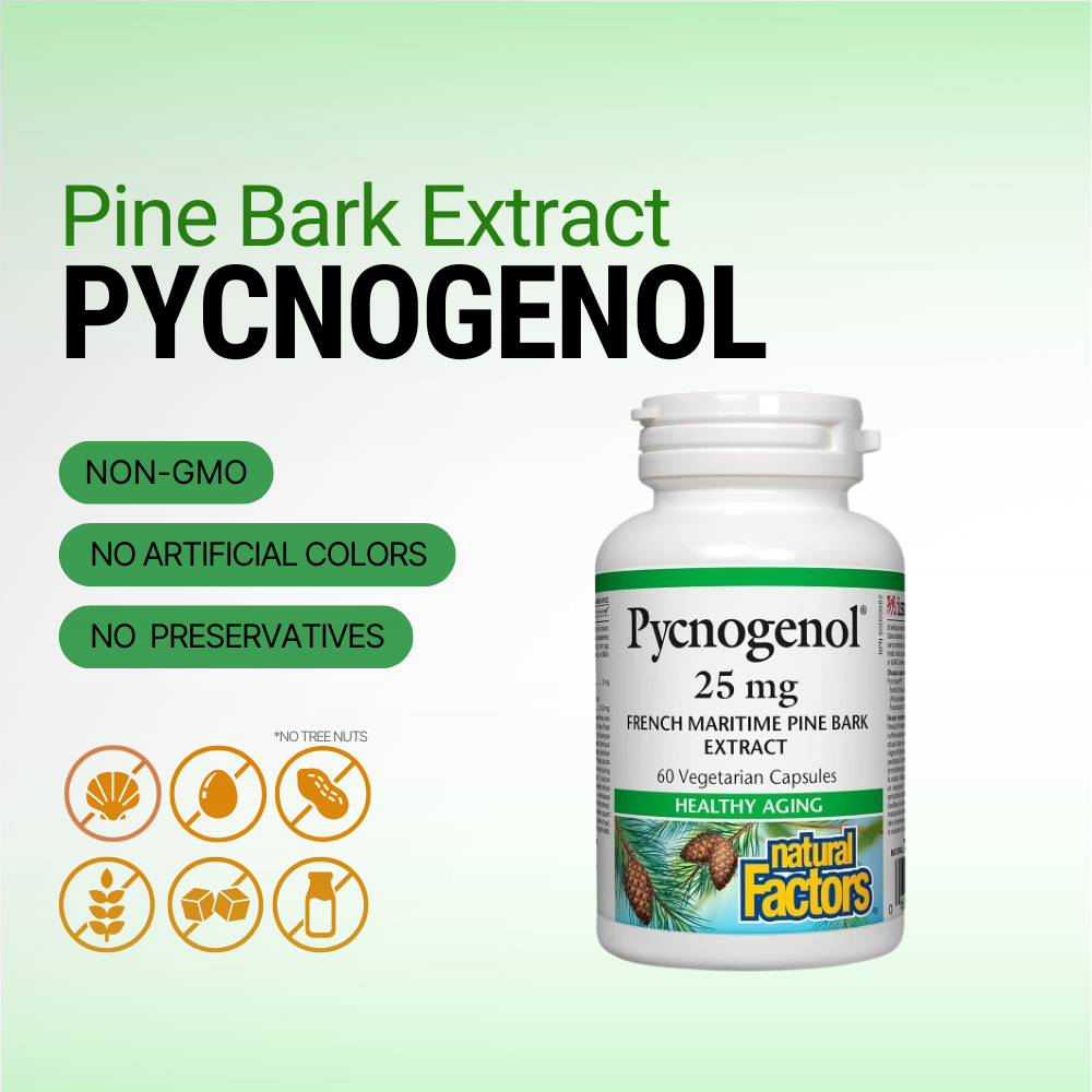Pycnogenol 25 mg 60 Vegetarian Capsules