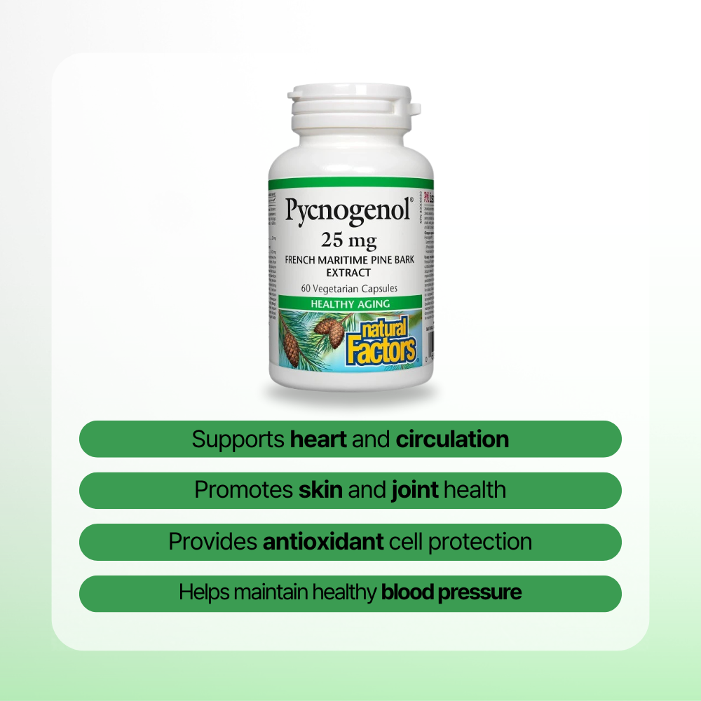 Pycnogenol 25 mg 60 Vegetarian Capsules