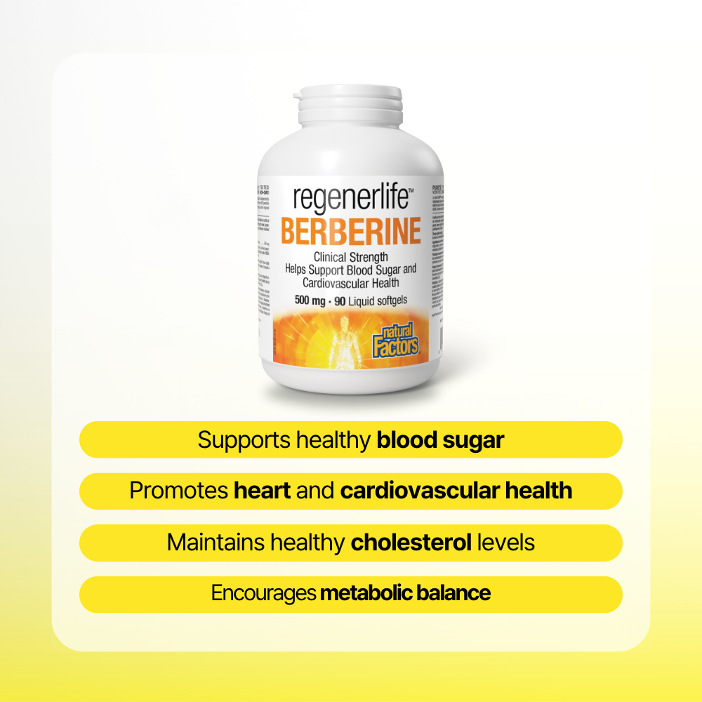Regenerlife Berberine 500 mg 90 Liquid Softgels