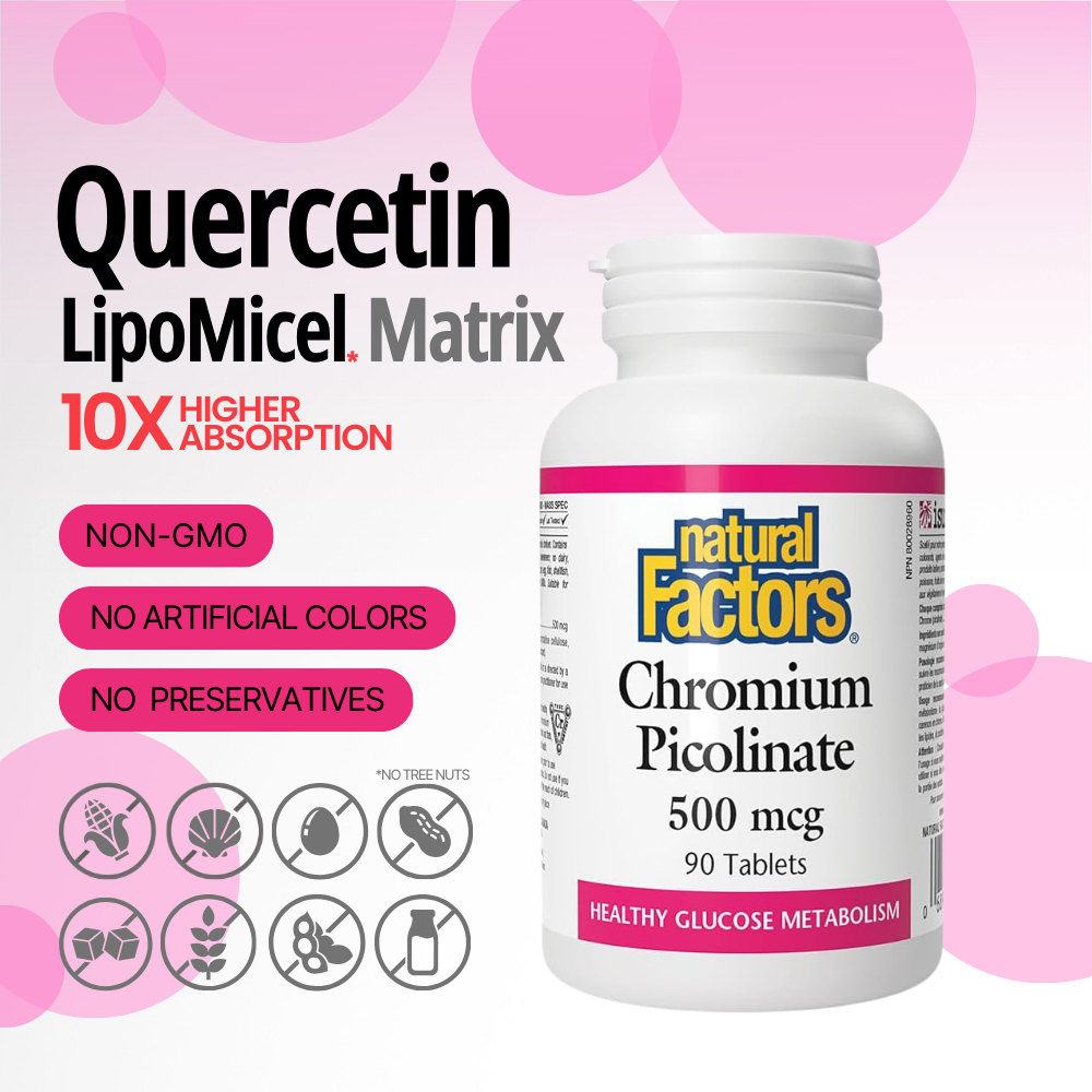 Chromium Picolinate 500 mcg 90 Tablets