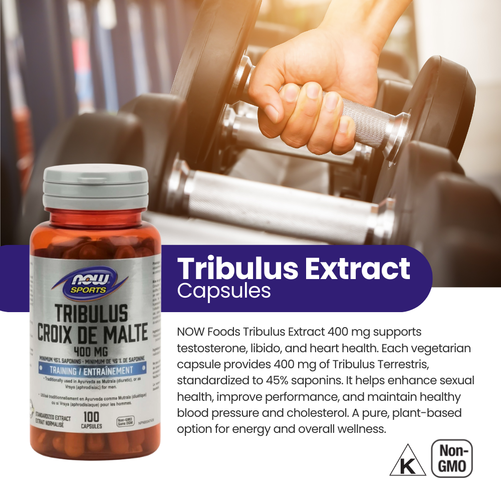 Tribulus Extract 400 mg 100 Capsules