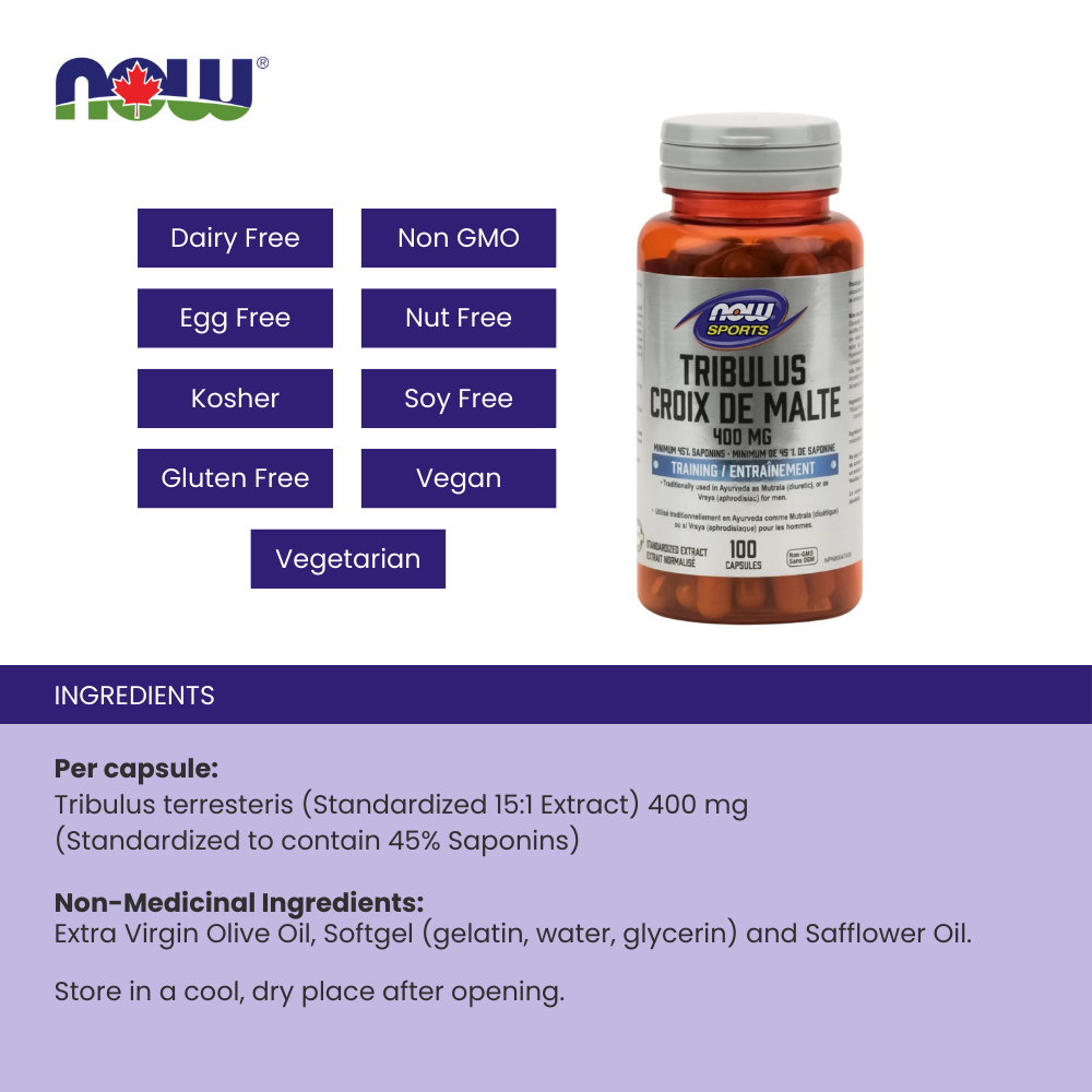 Tribulus Extract 400 mg 100 Capsules