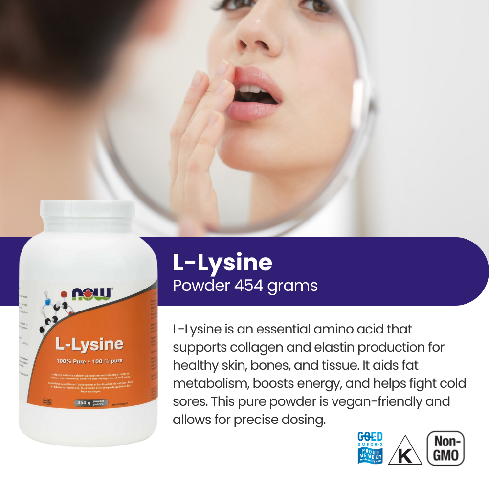 L-Lysine Powder, 454 g