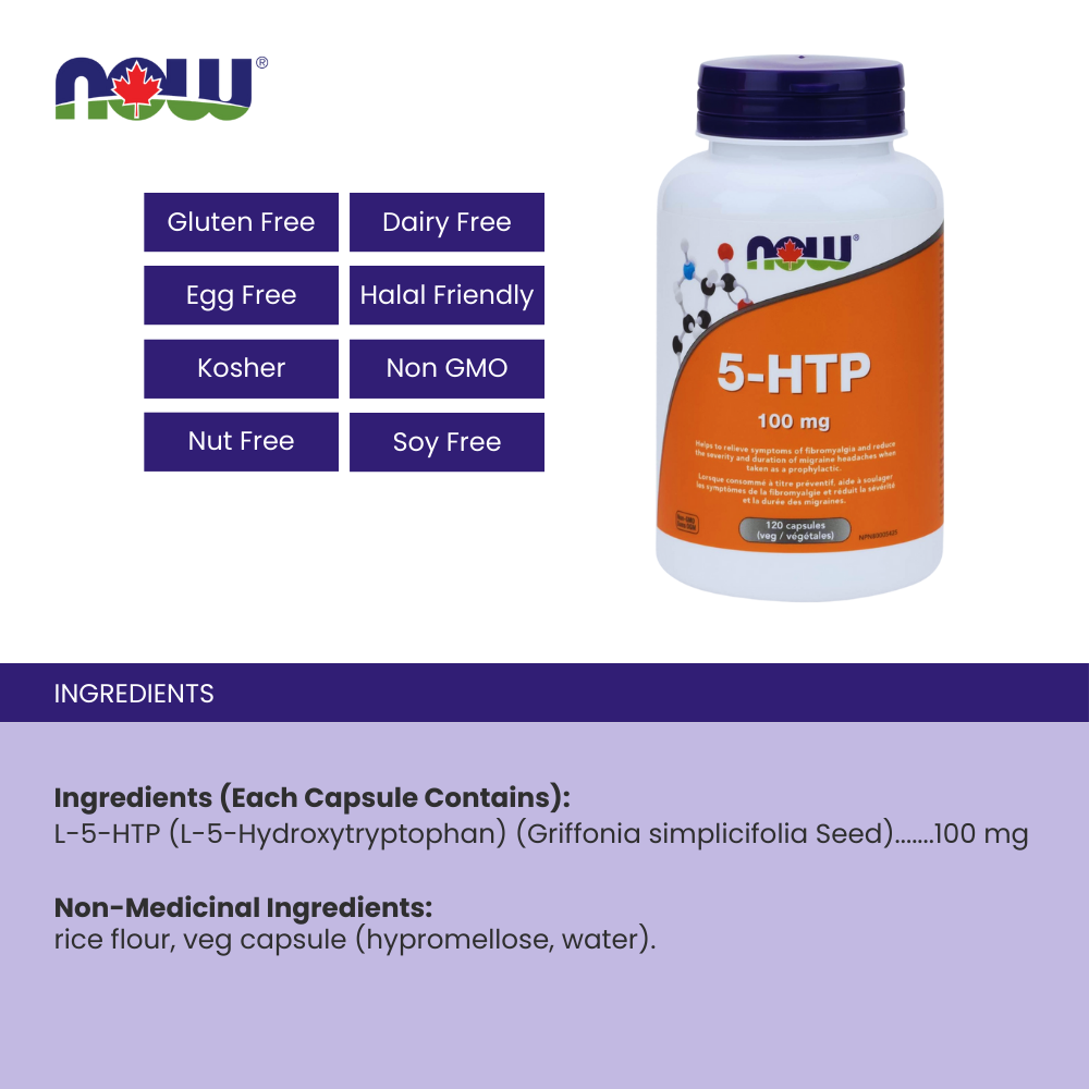 5-HTP 100 mg, 120 Capsules