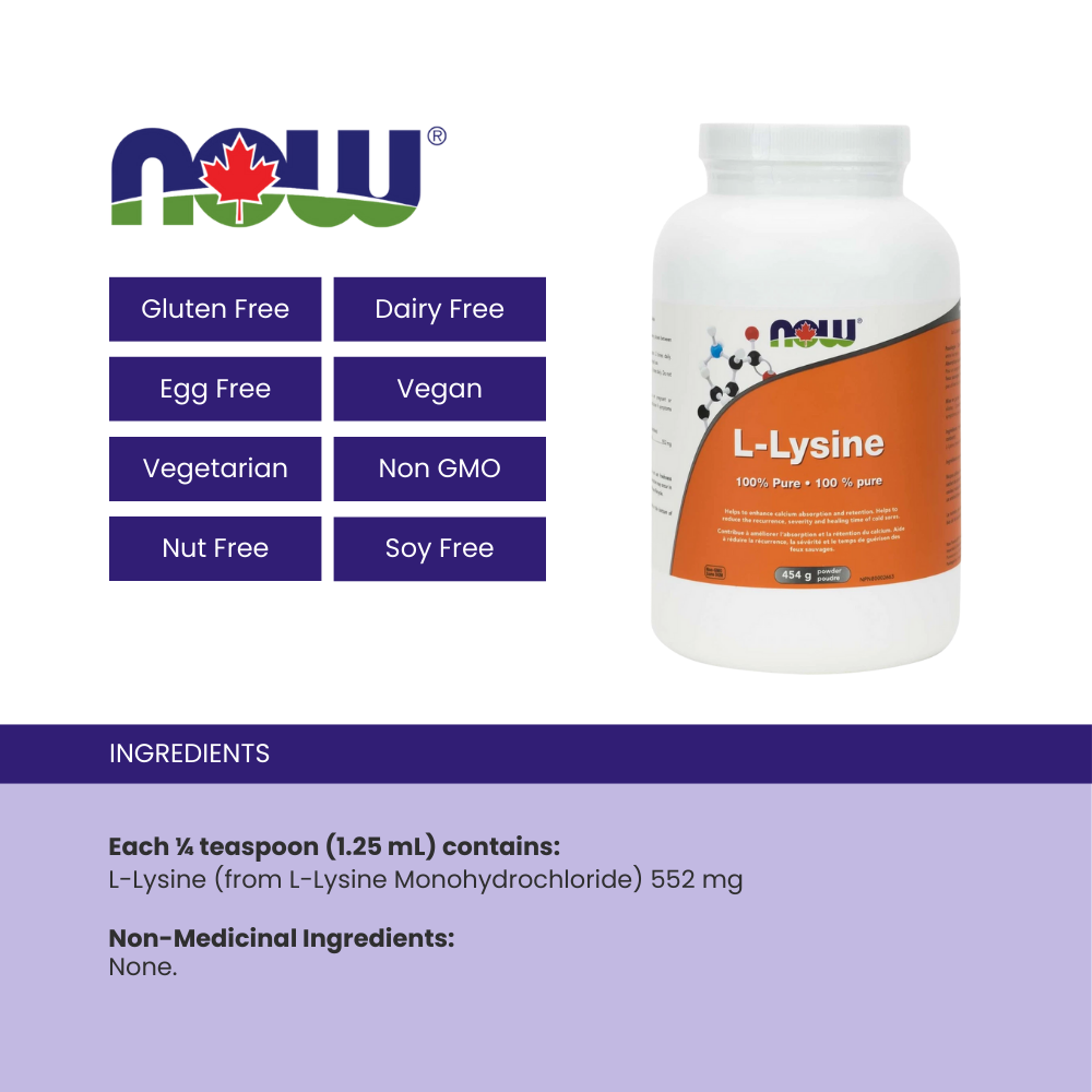 L-Lysine Powder, 454 g