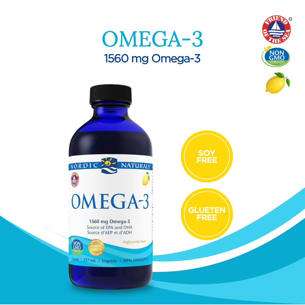 Liquid Omega 3, Lemon 237 ml