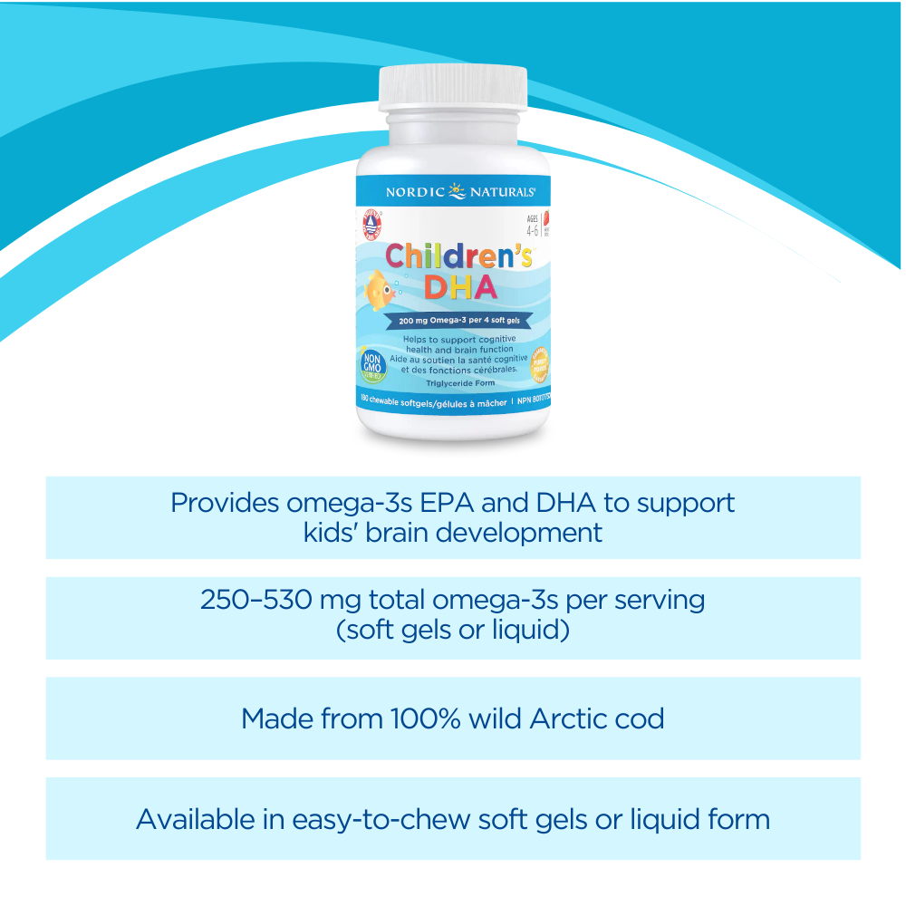 Children's DHA, Strawberry 180 Softgels