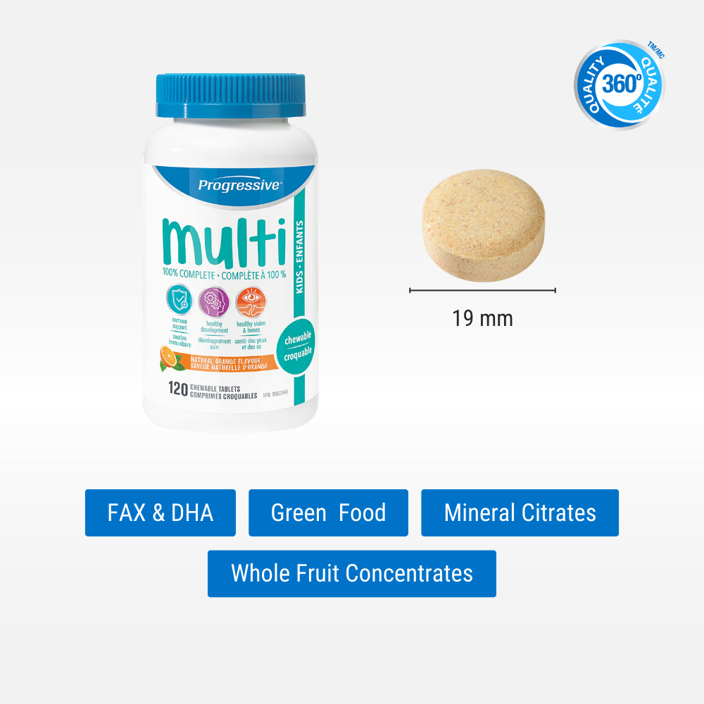 Multivitamin For Kids Orange 120 Chewable Tablets
