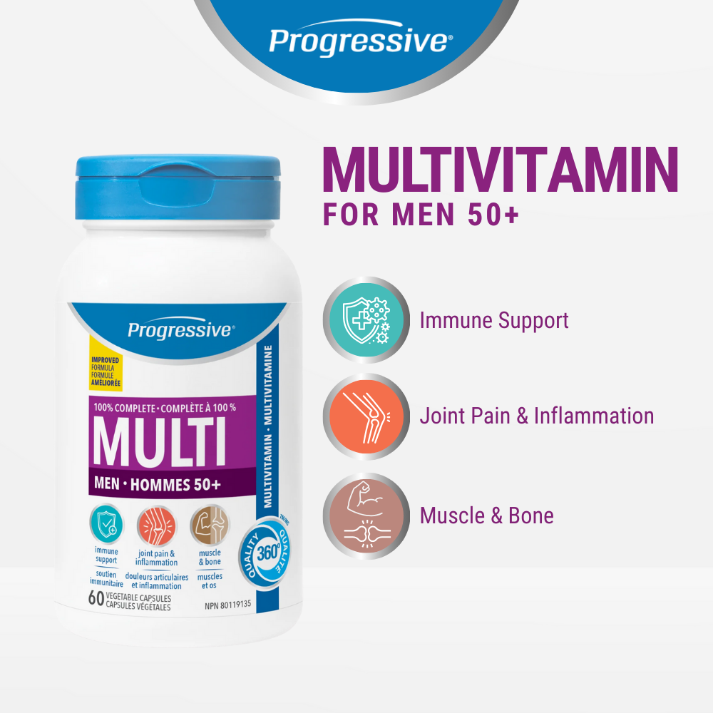 Multivitamin For Adult Men 50+ 60 Veggie Caps