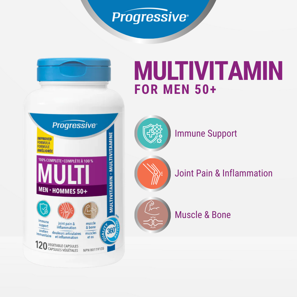 Multivitamin For Adult Men 50+ 120 Veggie Caps