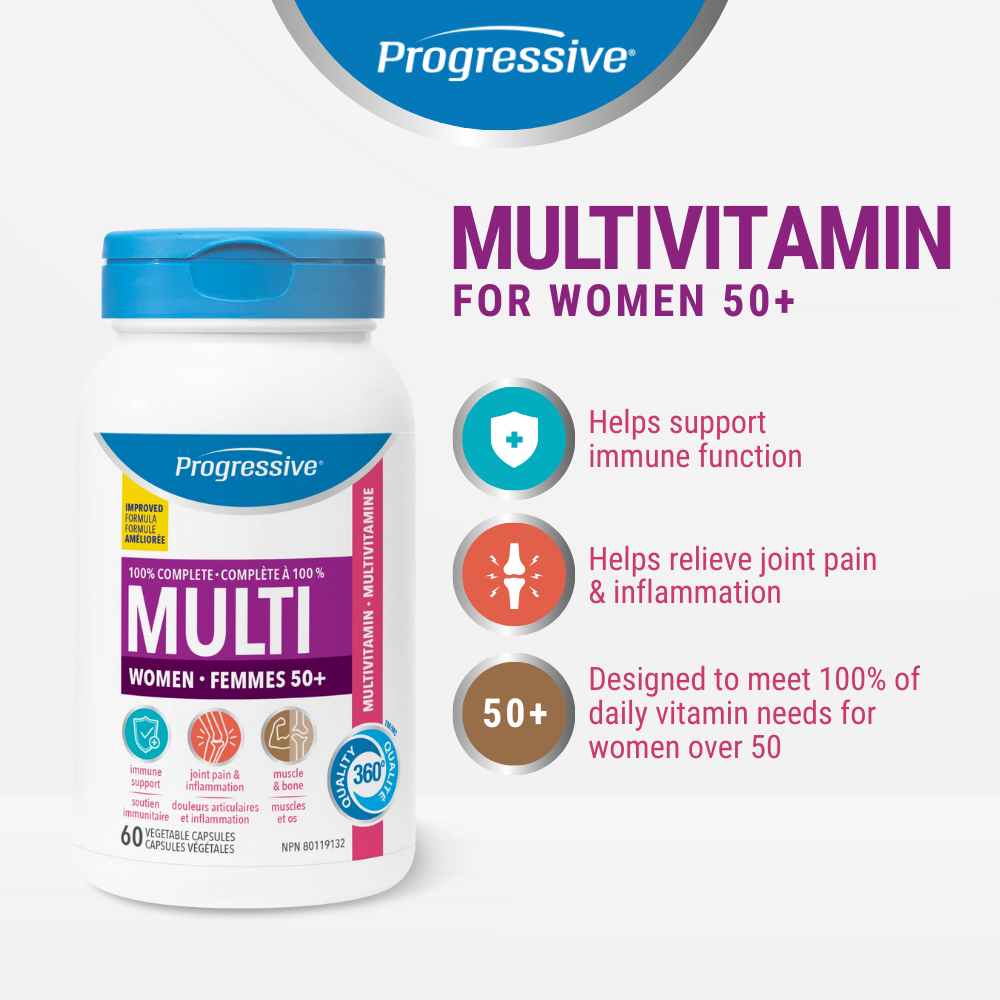 Multivitamin For Adult Women 50+ 60 Veggie Caps