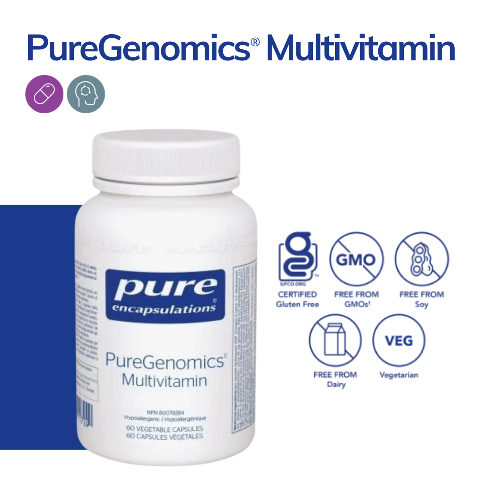 PureGenomics Multivitamin 60 Capsules