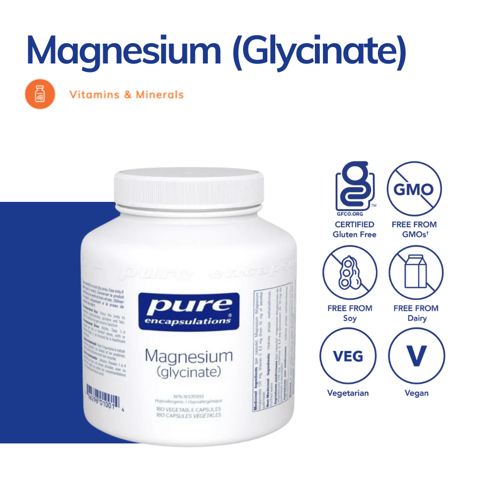 Magnesium (glycinate) 180 Capsules