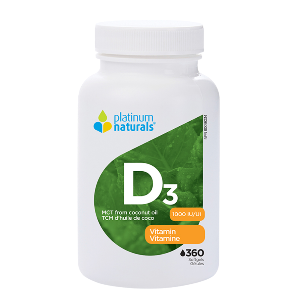 Vitamin D3 1000 IU 360 Softgels