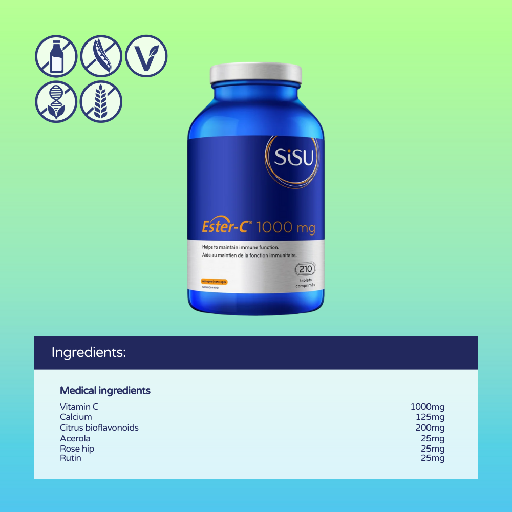 Ester-C 1000 mg, 210 Tablets