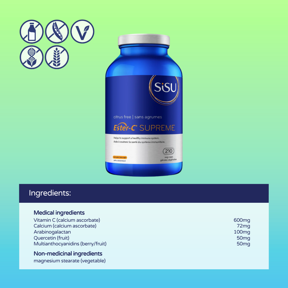 Ester-C Supreme, 210 Vegetable Caps