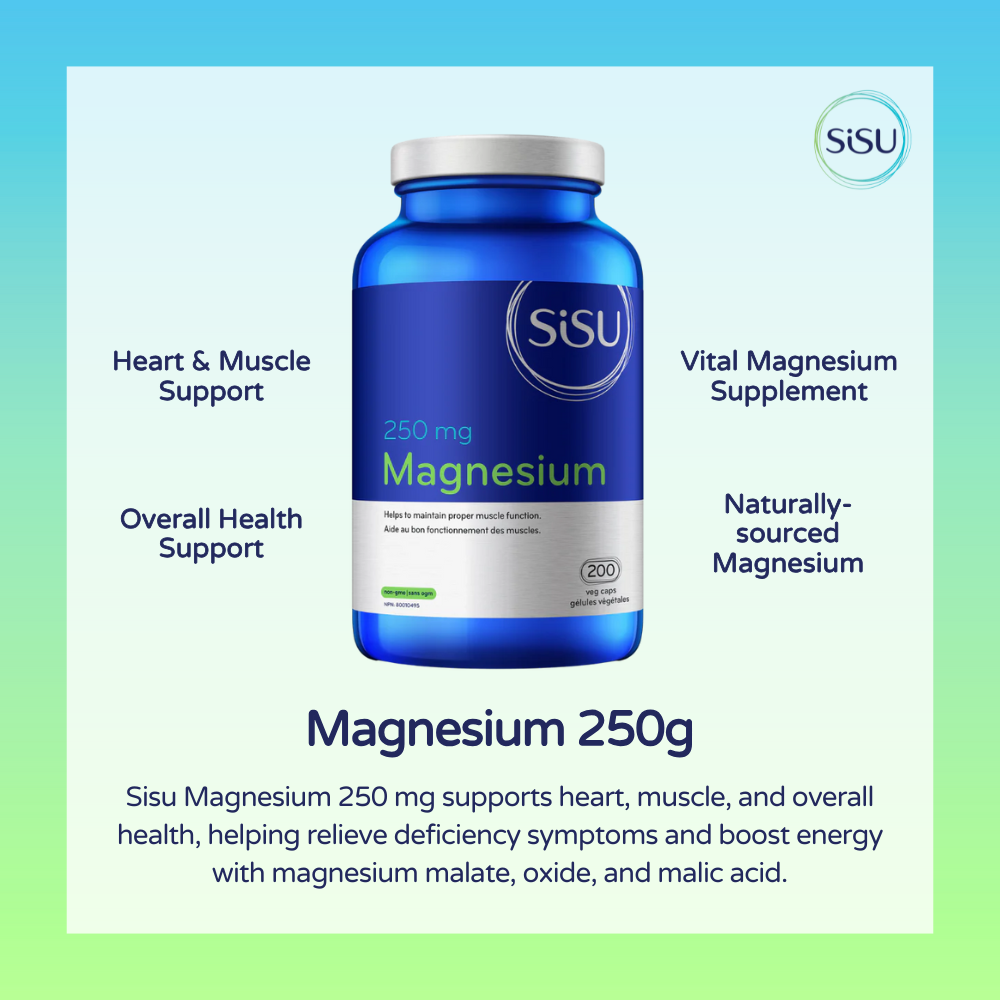 Magnesium 250 mg, 200 Vegetable Caps