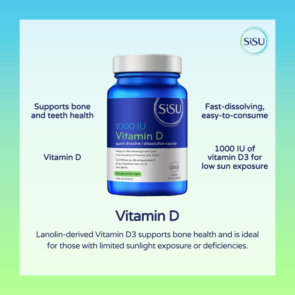 Vitamin D 1000 IU 200 Tablets