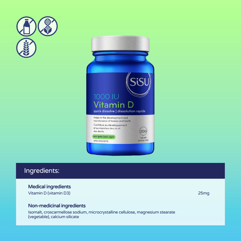 Vitamin D 1000 IU 200 Tablets