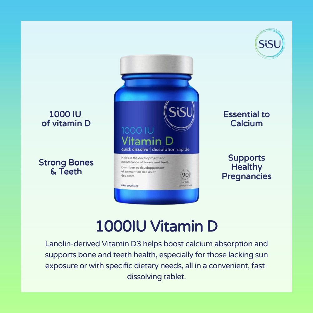 Vitamin D 1000 IU, 90 Tablets