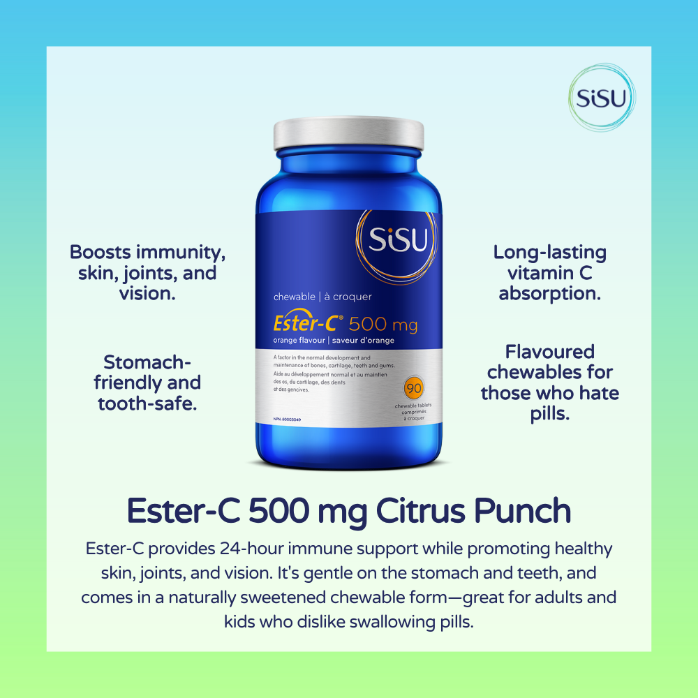 Ester-C 500 mg Citrus Punch 90 Chewable Tablets