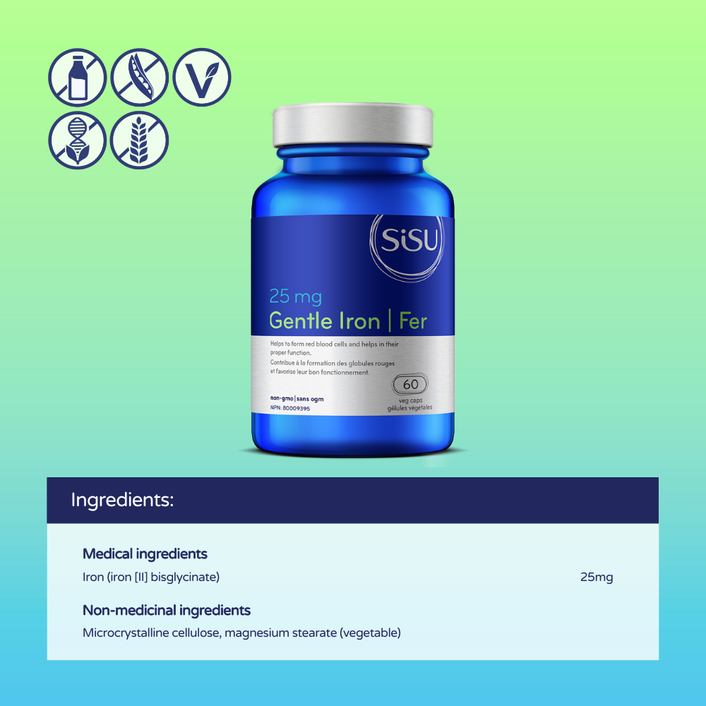 Gentle Iron 25 mg 60 Veggie Caps