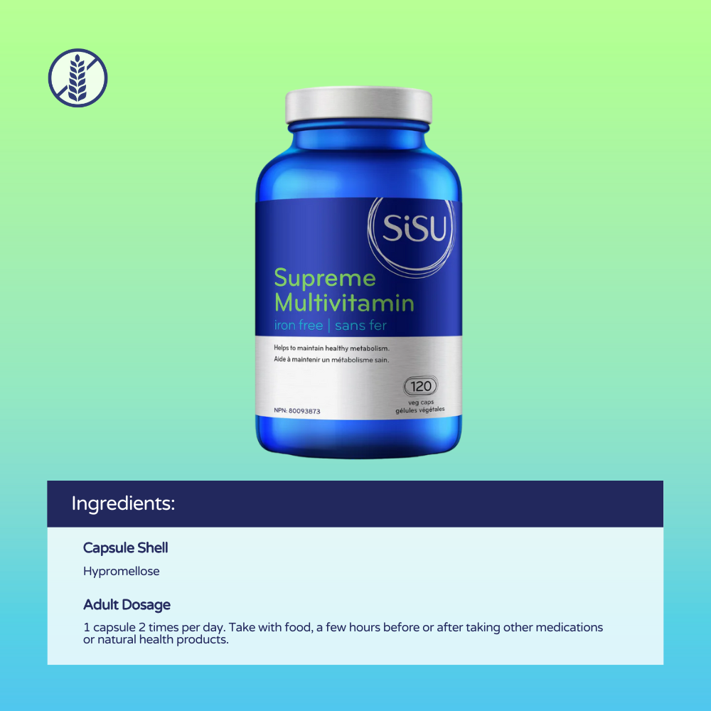 Supreme Multivitamin Iron Free 120 Vcaps